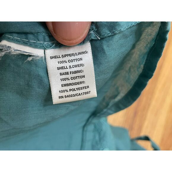 Vintage Old Navy Women’s L Babydoll Top Cotton Cami Embroidered Y2k Vintage - Picture 5 of 9